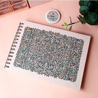 Leaves Doodle Pastel Pink Sketchbook