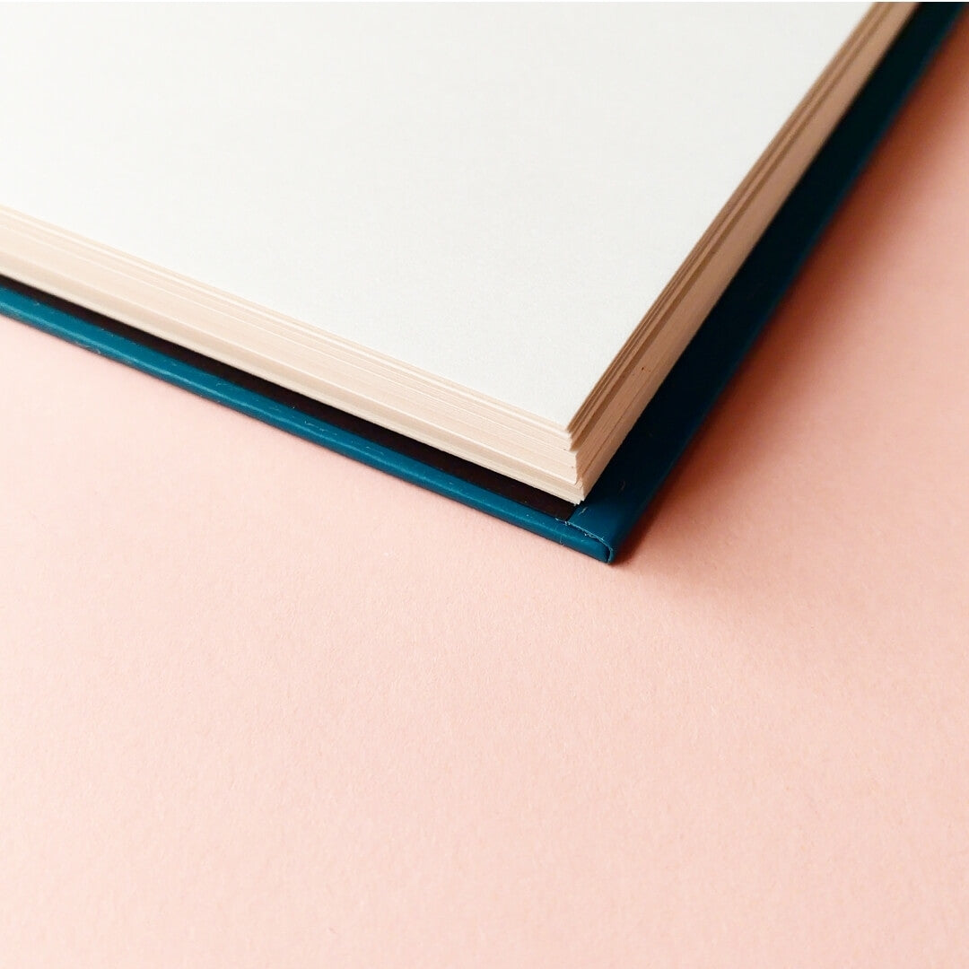 Leaves Doodle Teal Green Sketchbook