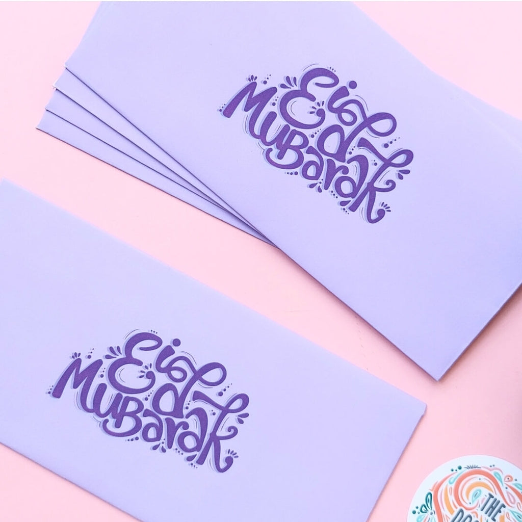 Eid Mubarak Lavender Envelopes