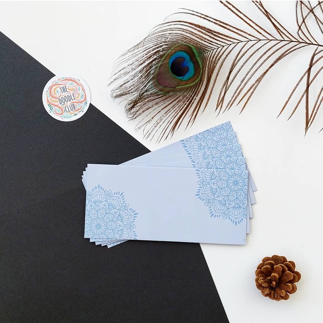 Lilac Mandala Envelopes