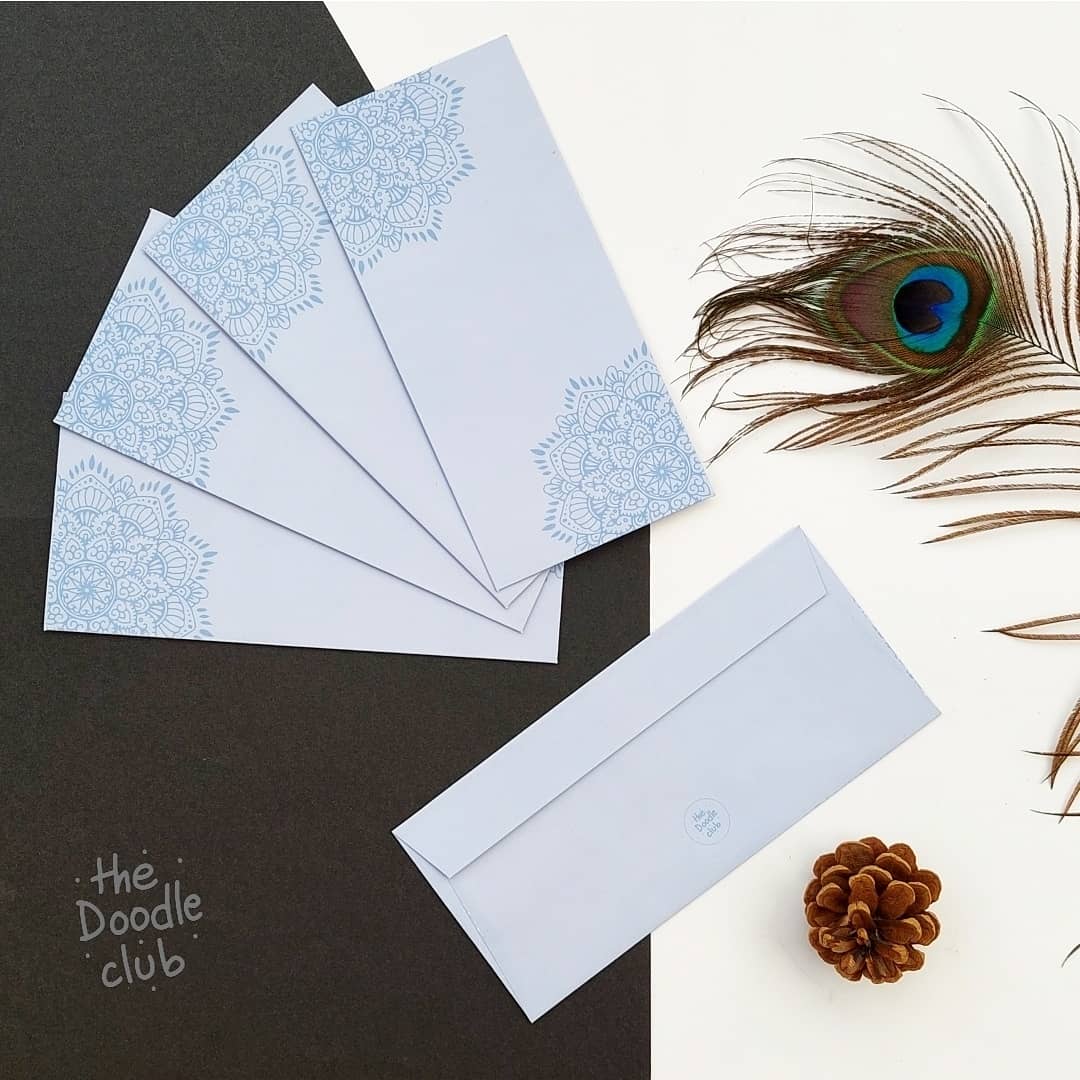 Lilac Mandala Envelopes