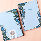 Lilac Swirls A5 Spiral Notebook