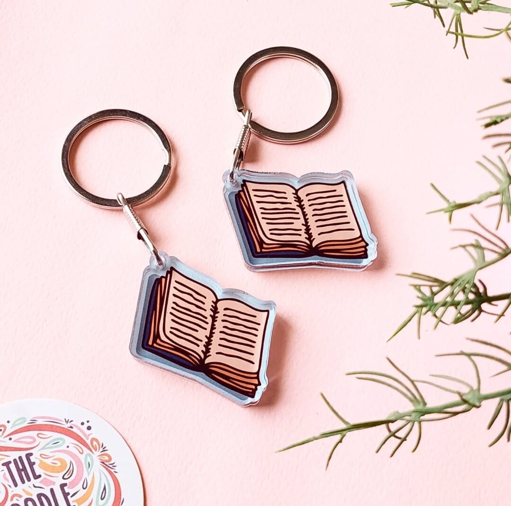 Literary Love Acrylic Keychain