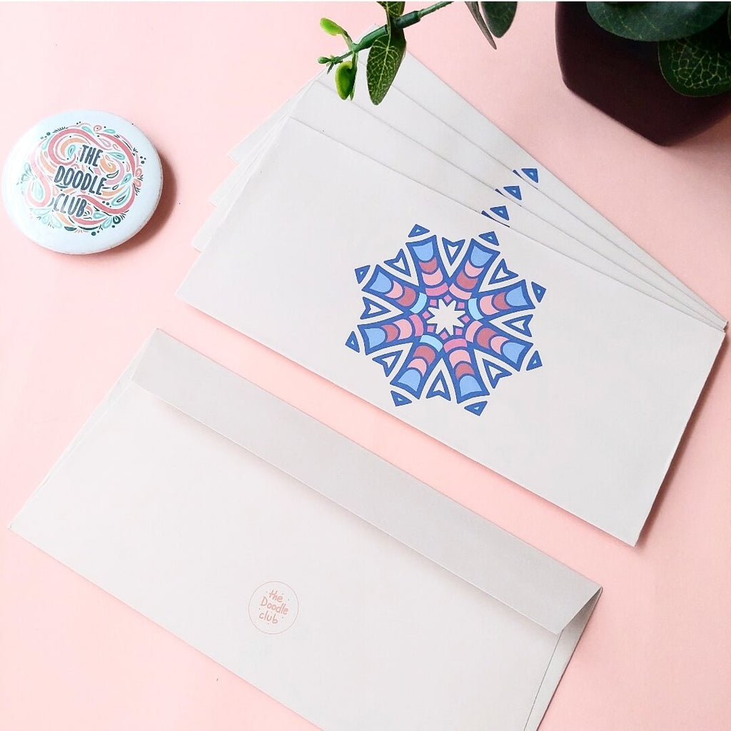 Lyla Offwhite Mandala Envelopes