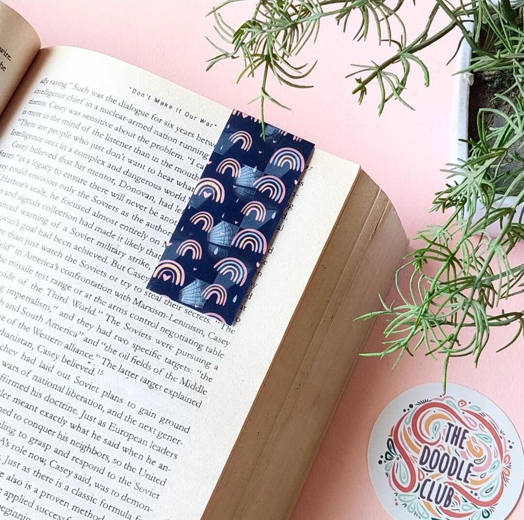 Boho Rainbow 3D Magnetic bookmark