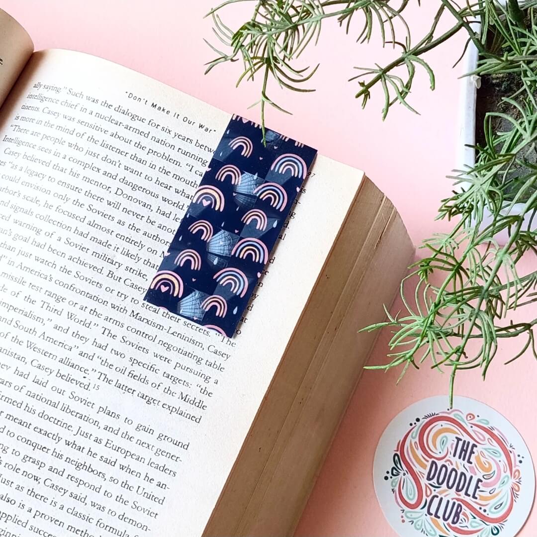 Boho Rainbow 3D Magnetic bookmark