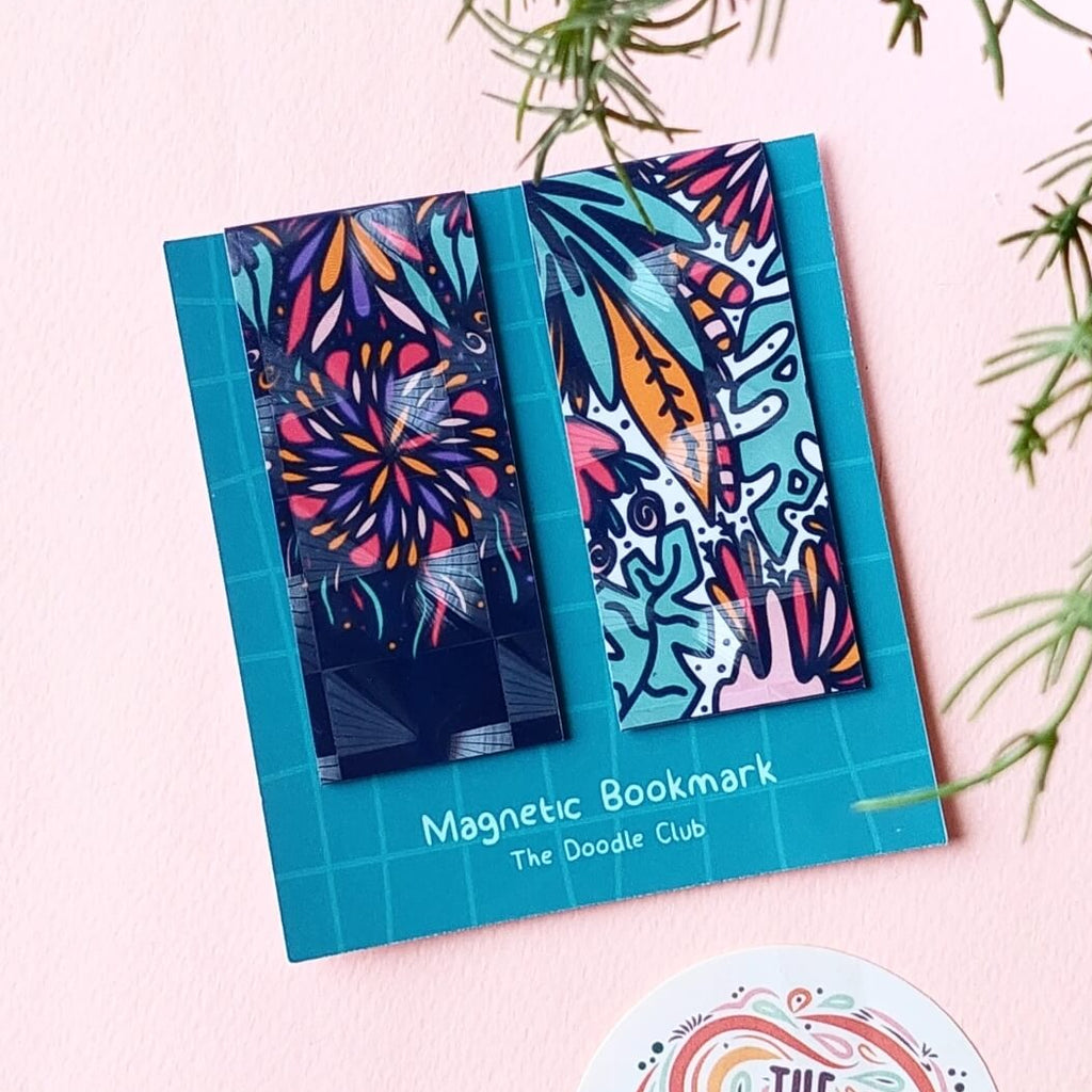 Set of 2, 3D Magnetic Bookmarks