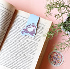 Sleepy cat - feel Asleep here - magnetic Bookmarks