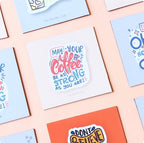 May Your Coffee - Peach Fridge Magnet