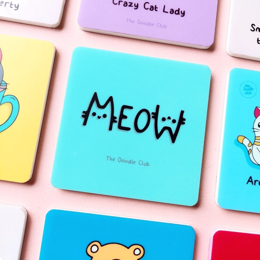Meow Acrylic Coaster