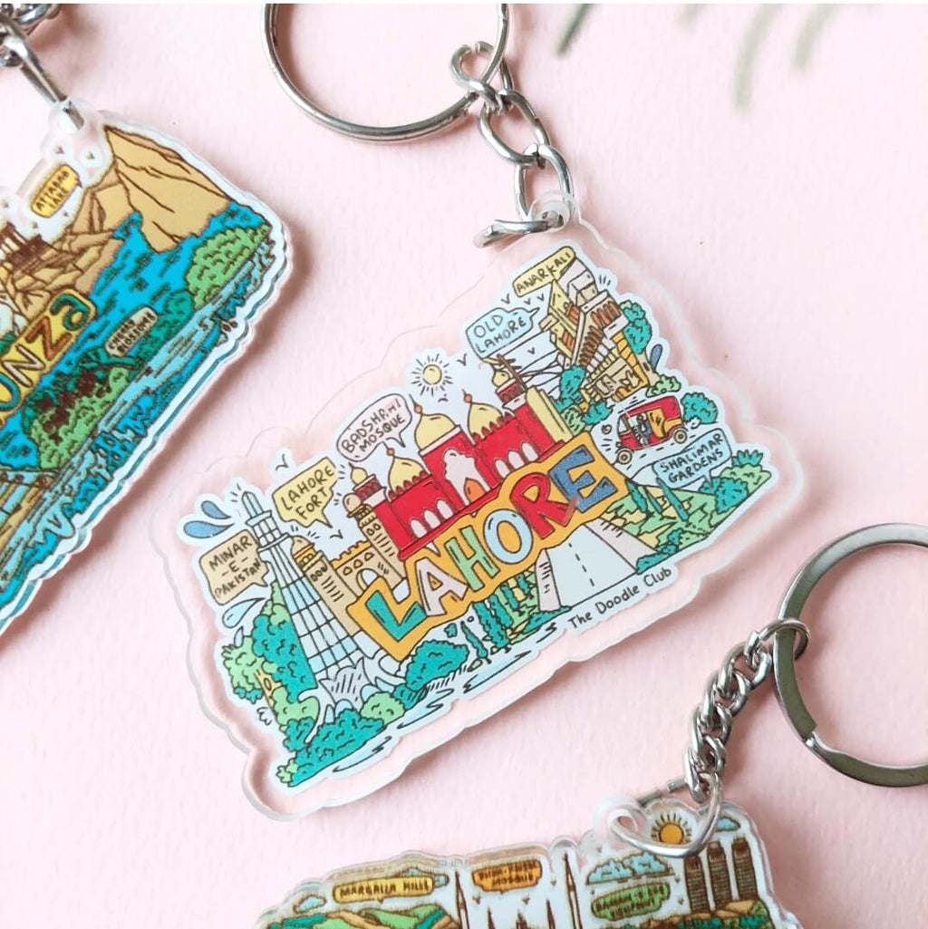 Minor Fault - Lahore Doodle Acrylic Keychain