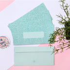 Mint Green Leaves Doodle Envelopes