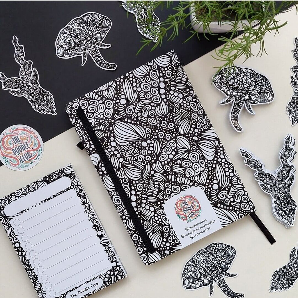 Minor Fault - Monochrome Doodle Journal