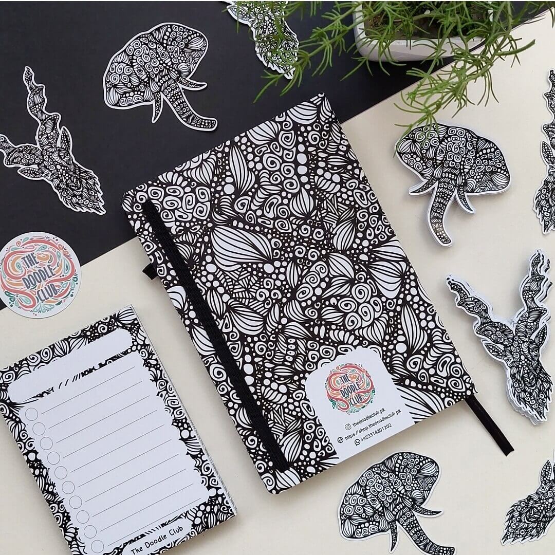 Minor Fault - Monochrome Doodle Journal