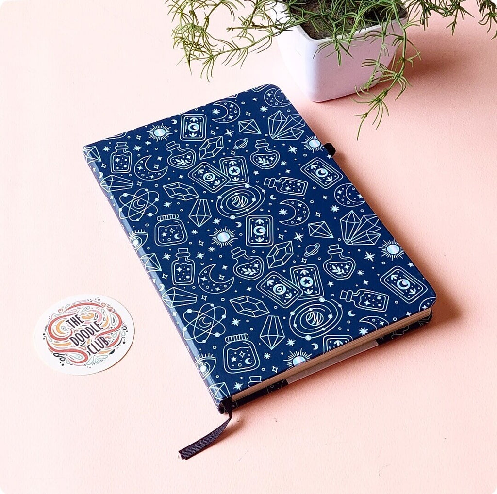 Mystical Stardust - Navy Blue Journal
