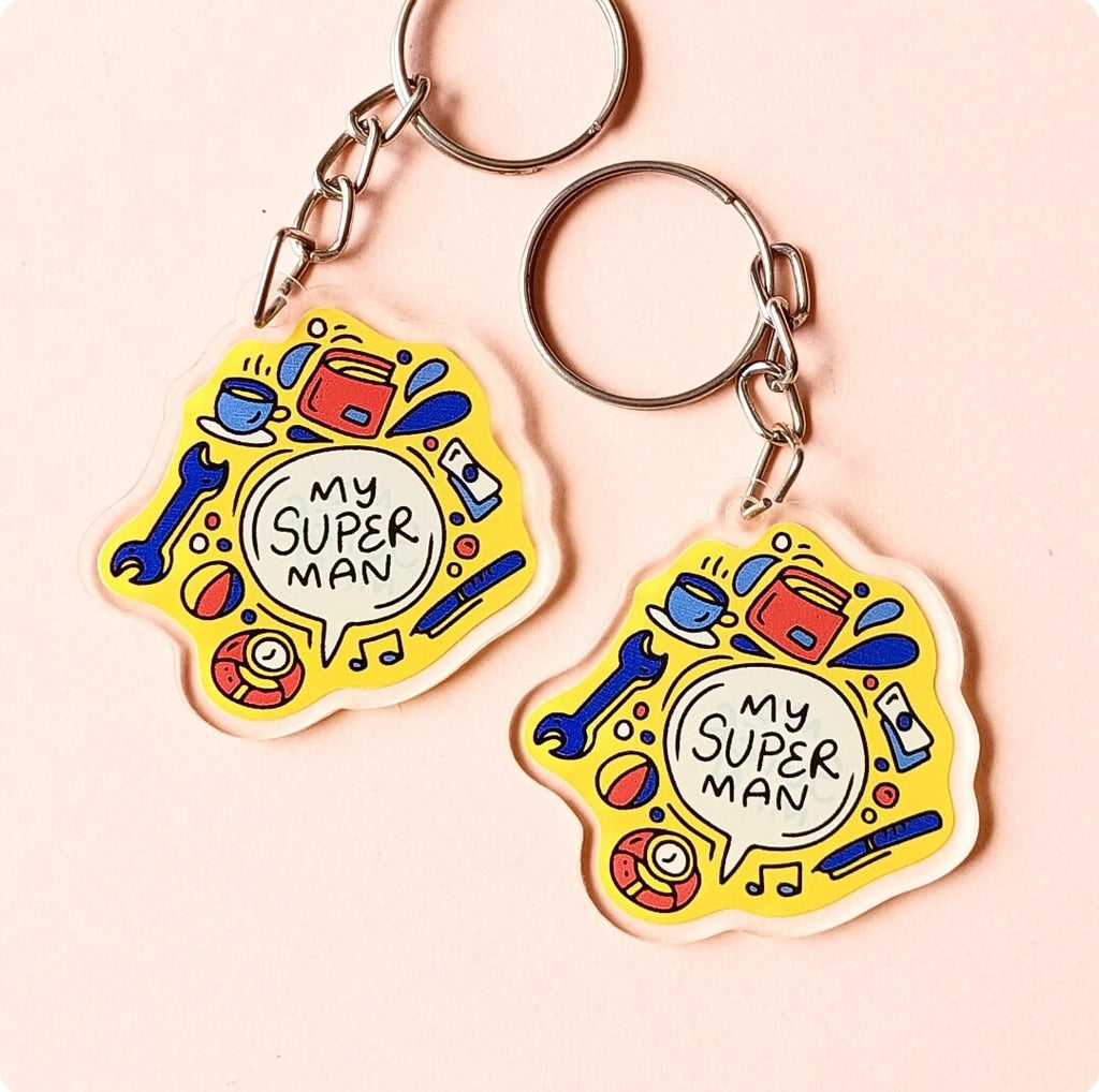My Super Man - Acrylic Keychain