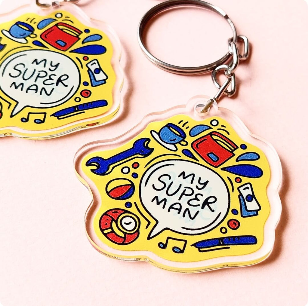 My Super Man - Acrylic Keychain