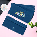 Navy Pastel Rainbow Eid Mubarak Envelopes