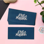 Navy White Eid Mubarak Envelopes