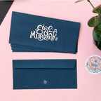 Navy White Eid Mubarak Envelopes