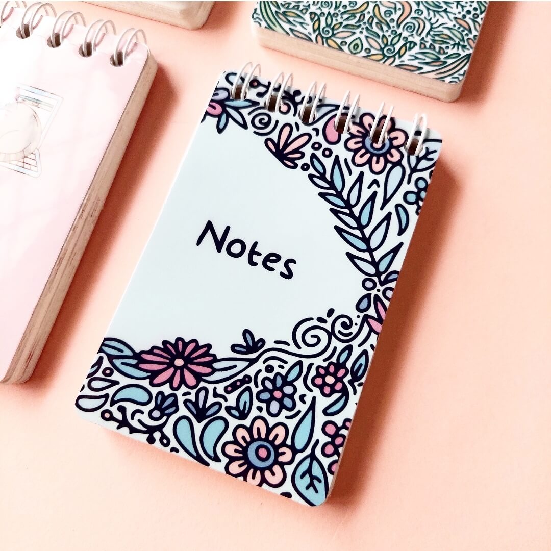 Notes Ice Blue Mini Notepad