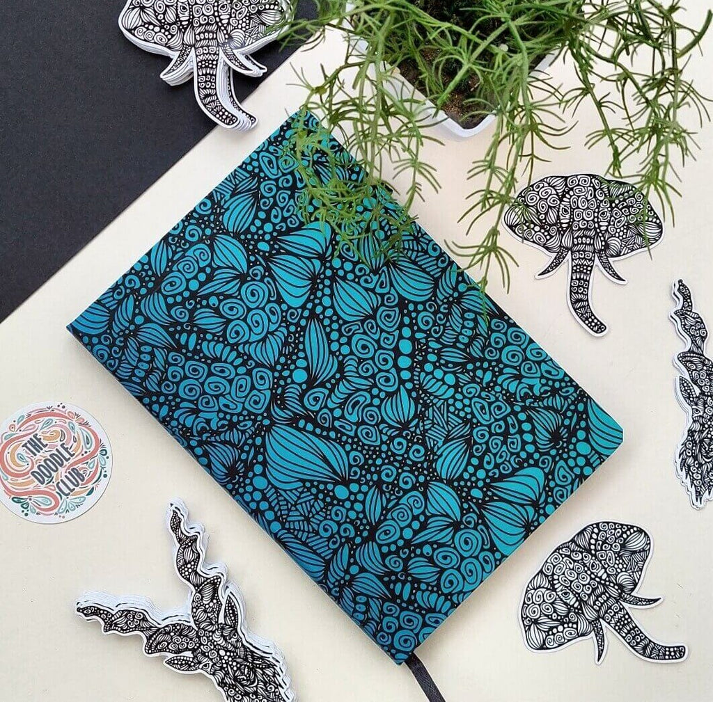 Ocean Hues Doodle Journal