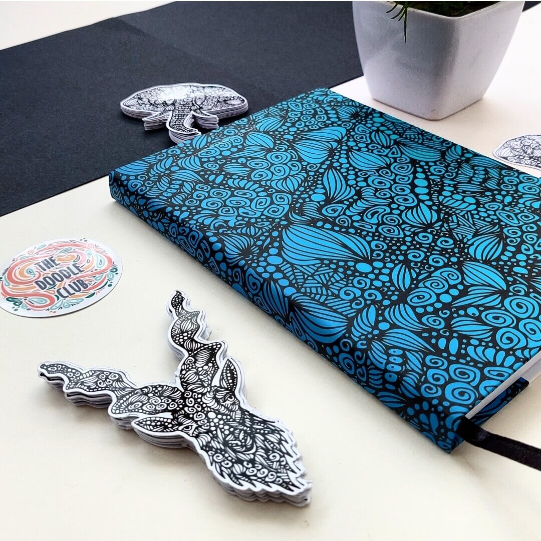 Ocean Hues Doodle Journal