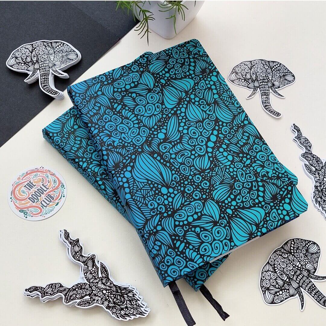 Ocean Hues Doodle Journal