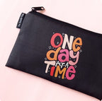 One Day at a Time Zipper Pouch