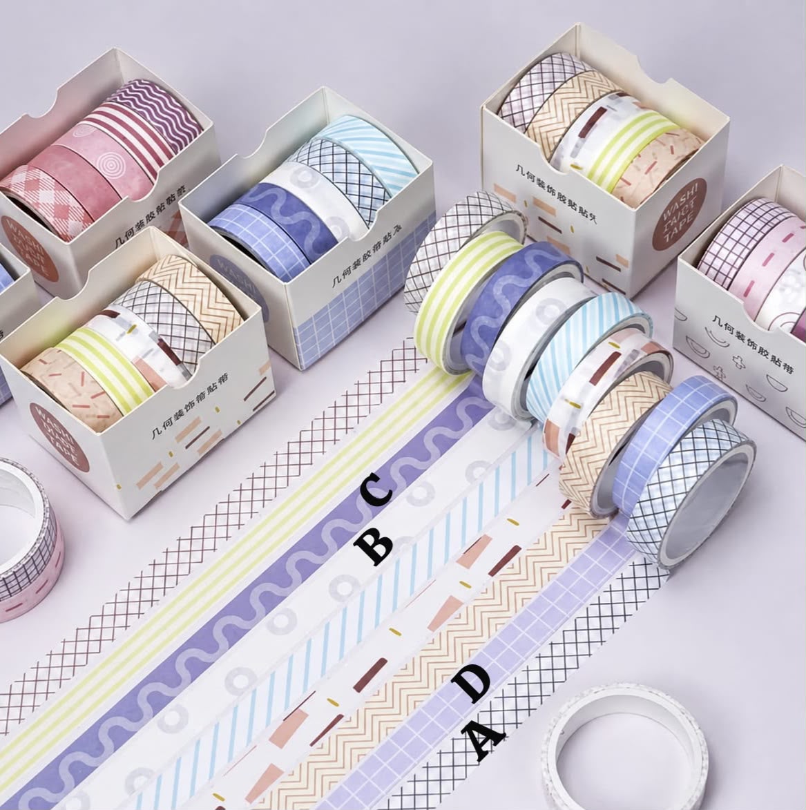 Ornamental Purple Washi Tapes