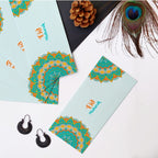 Ornate Mint Green Eid Mubarak Envelopes