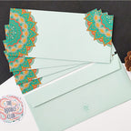 Ornate Mint Green Envelopes