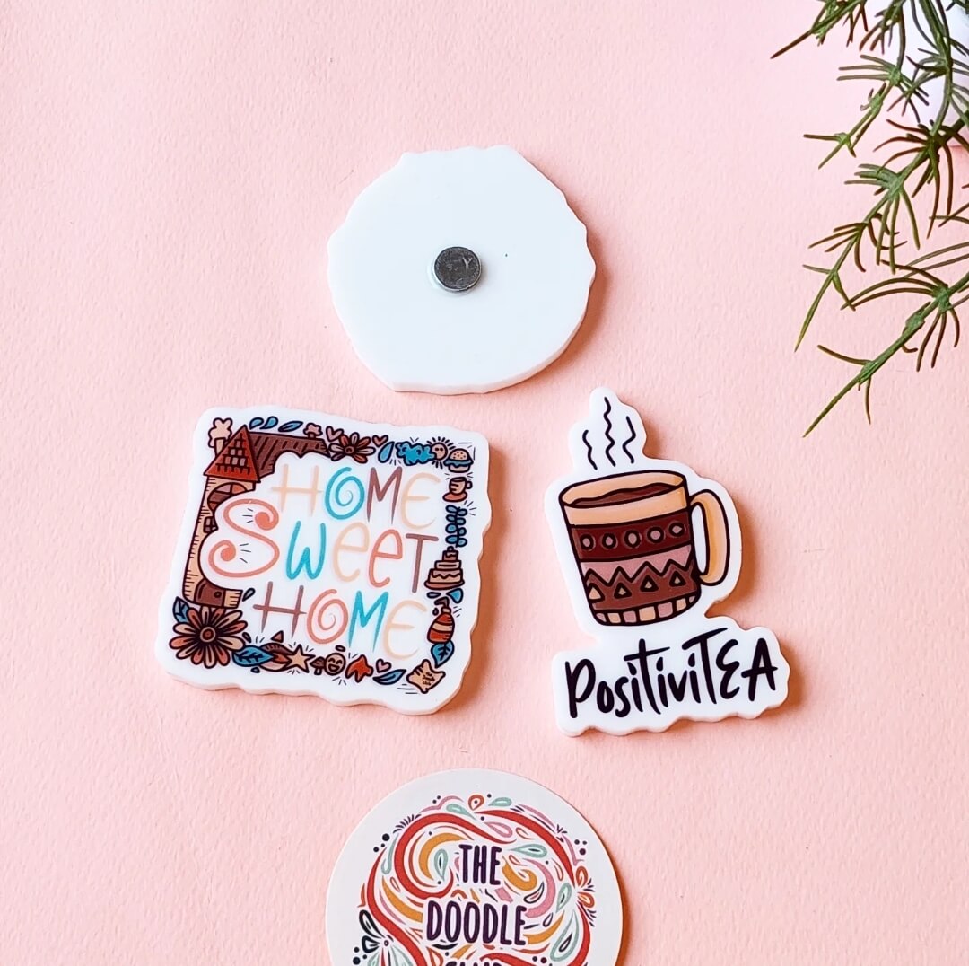 Set of 3 Acrylic Magnets