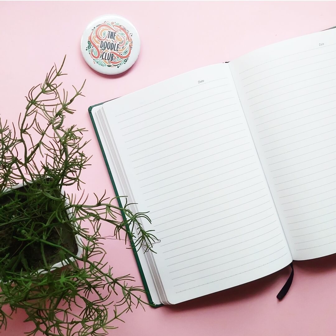 Pakistan Doodle Emerald Green Journal