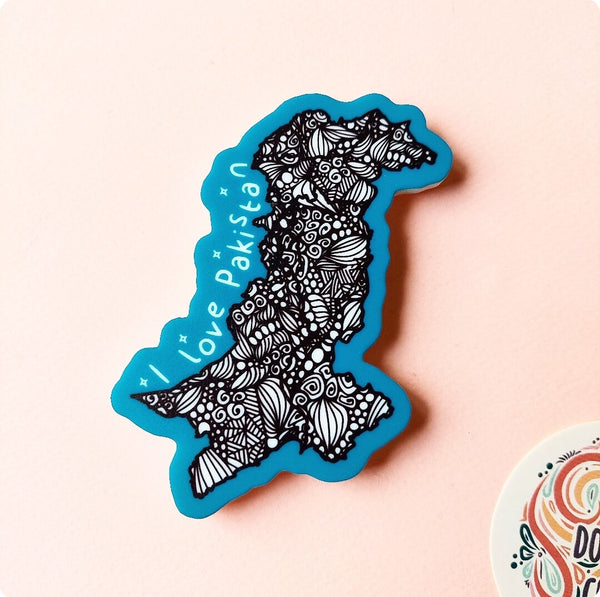 I Love Pakistan Acrylic Fridge Magnet