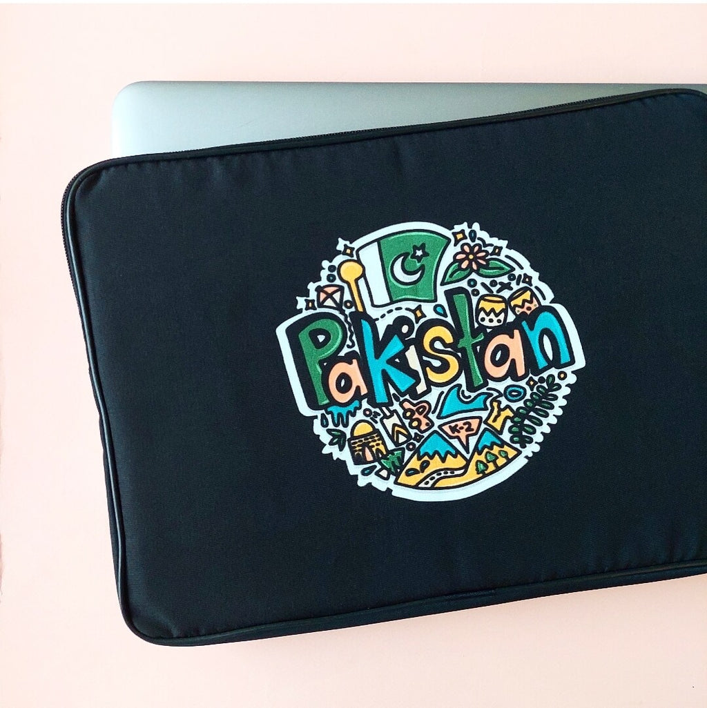 Pakistan Doodle Laptop Sleeve