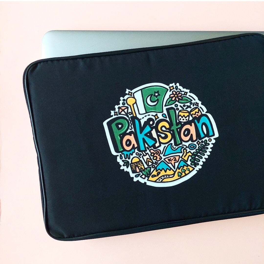 Pakistan Doodle Laptop Sleeve
