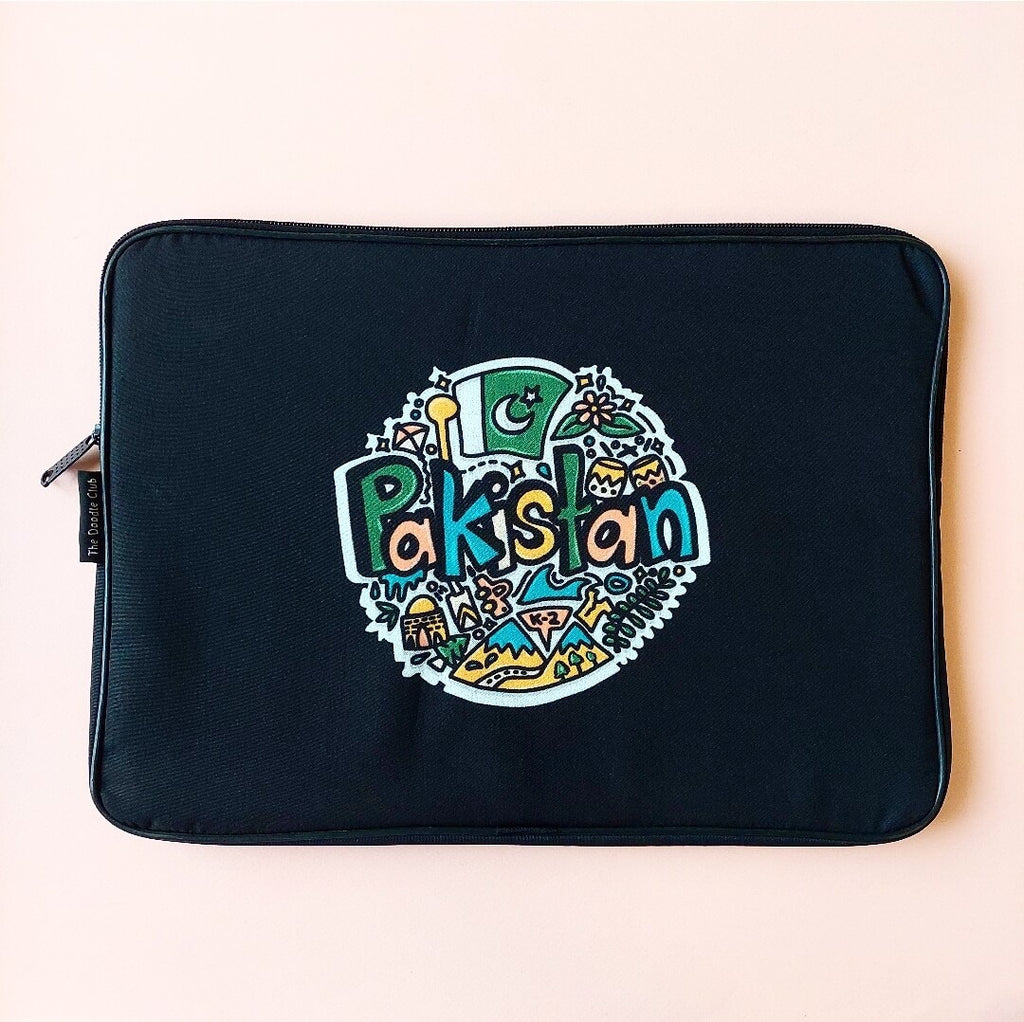 Pakistan Doodle Laptop Sleeve