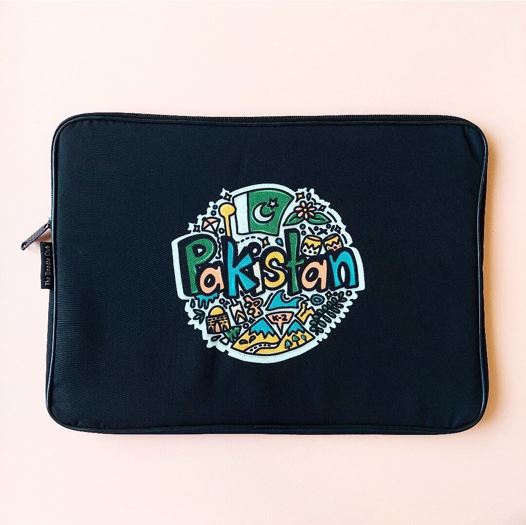 Pakistan Doodle Laptop Sleeve