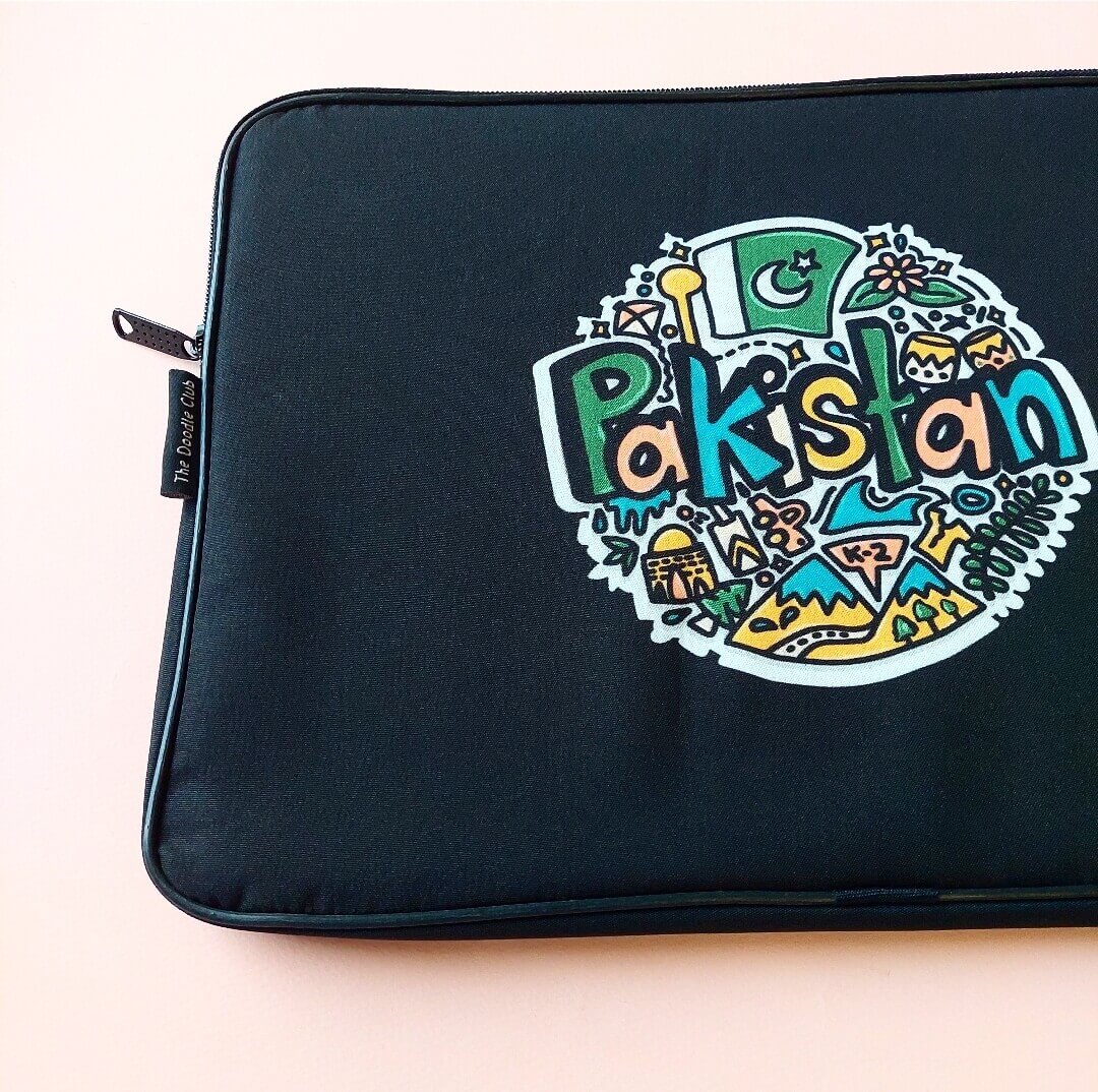 Pakistan Doodle Laptop Sleeve