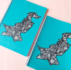 Pakistan Doodle Map A4 Spiral Notebook
