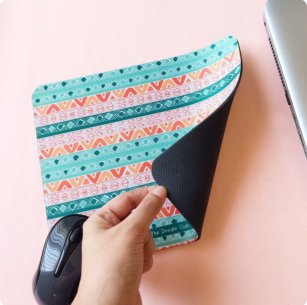 Pastel Pink Doodle Mousepad