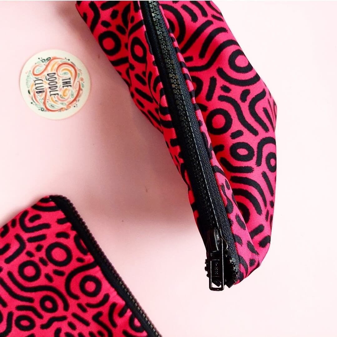 Pink Moon Zipper Pouch