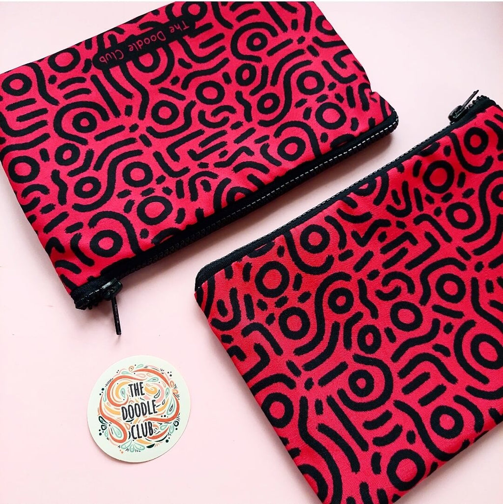 Pink Moon Zipper Pouch