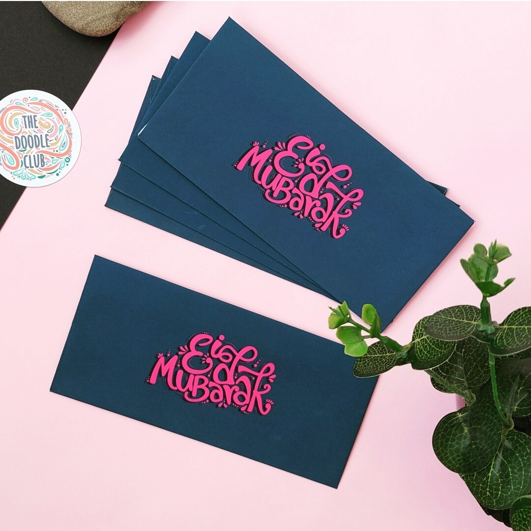 Pink Ocean - Eid Mubarak Envelopes