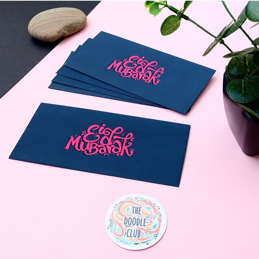 Pink Ocean - Eid Mubarak Envelopes
