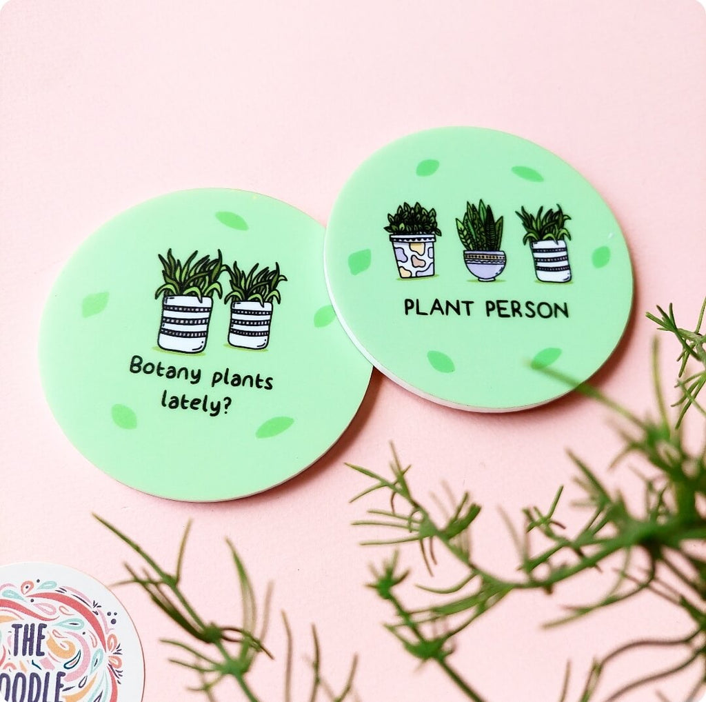 Botany Plants Lately Acrylic Coaster