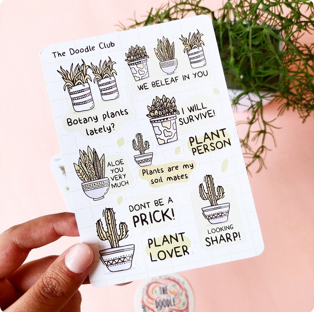 Plant Lover Sticker Sheet