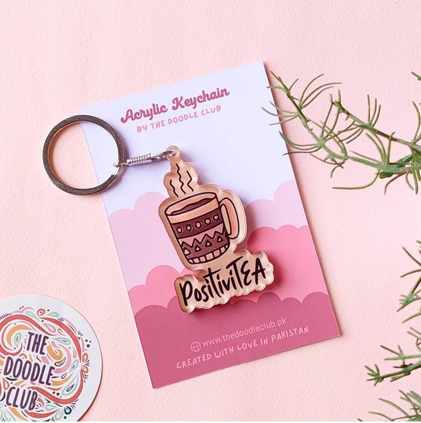 Positivitea Acrylic Keychain