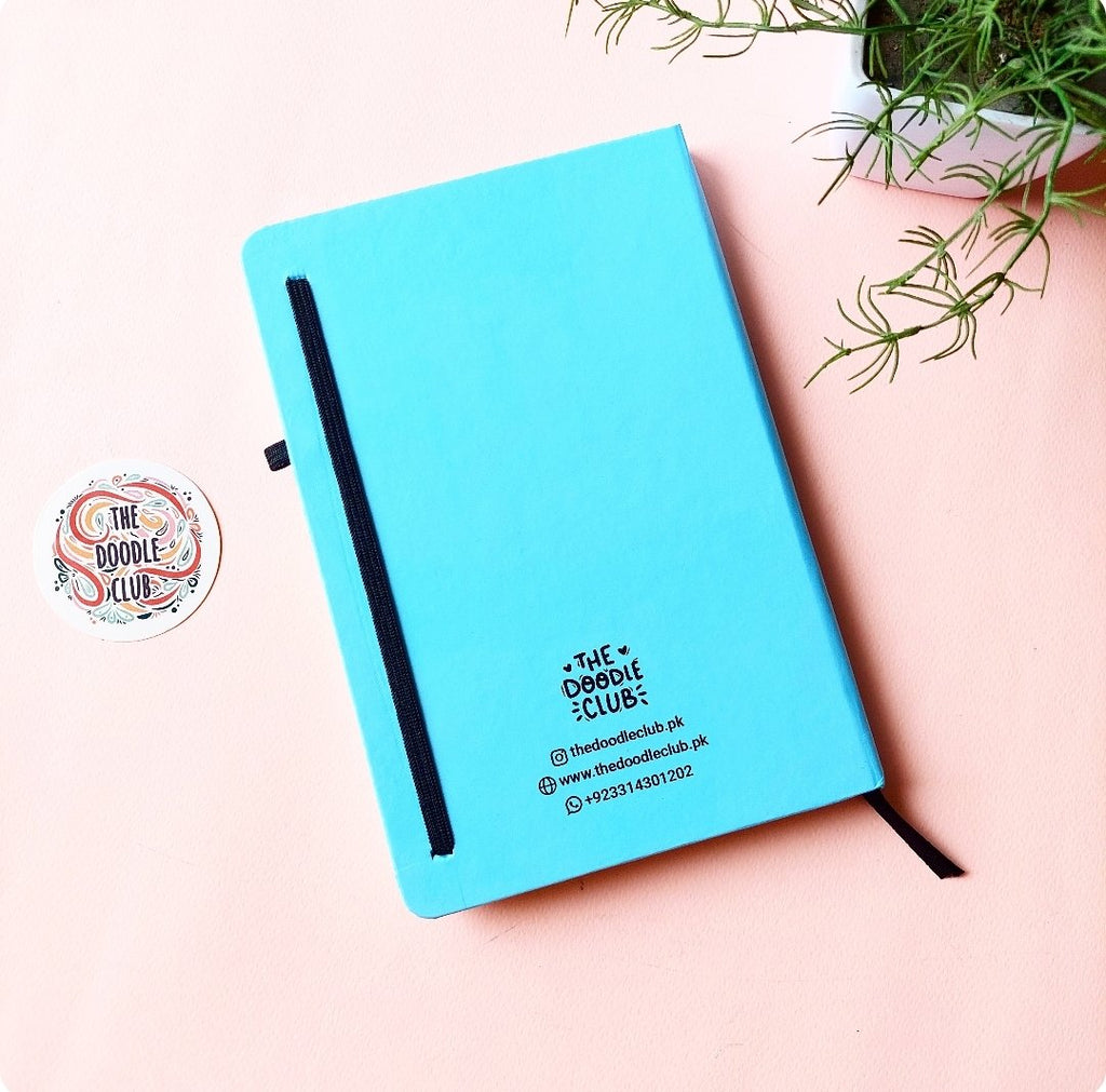 Minimalistic Paper Airplane - Sky Blue Journal